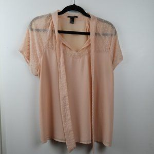 Forever 21 Pink Blouse in Large